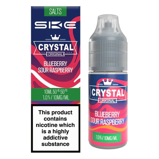 Crystal Original 10ml Nic Salts - Blueberry Sour Raspberry