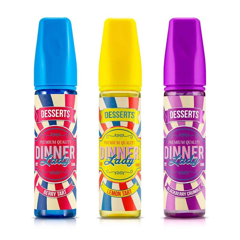 Dinner Lady Desserts Range 50ml Shortfill - Blackberry Crumble