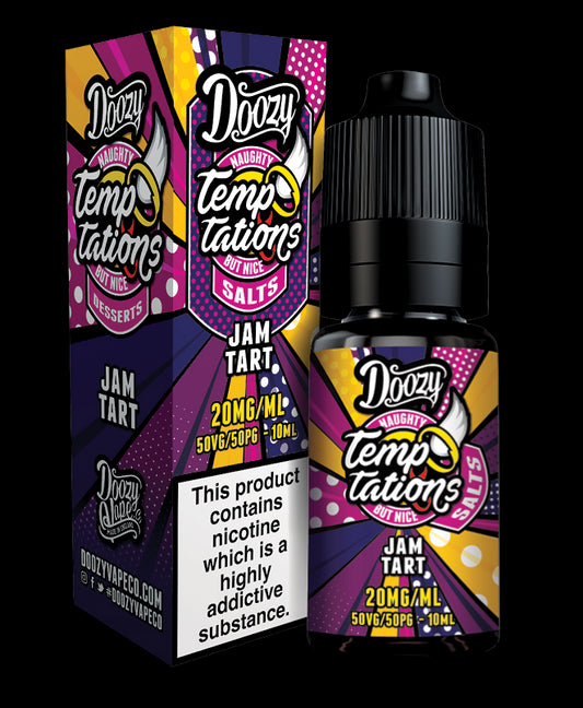 Doozy Temptations Nic Salts 10ml - Jam Tart