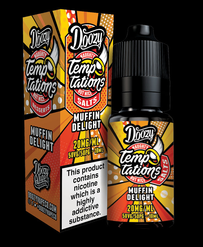 Doozy Temptations Nic Salts 10ml - Muffin Delight