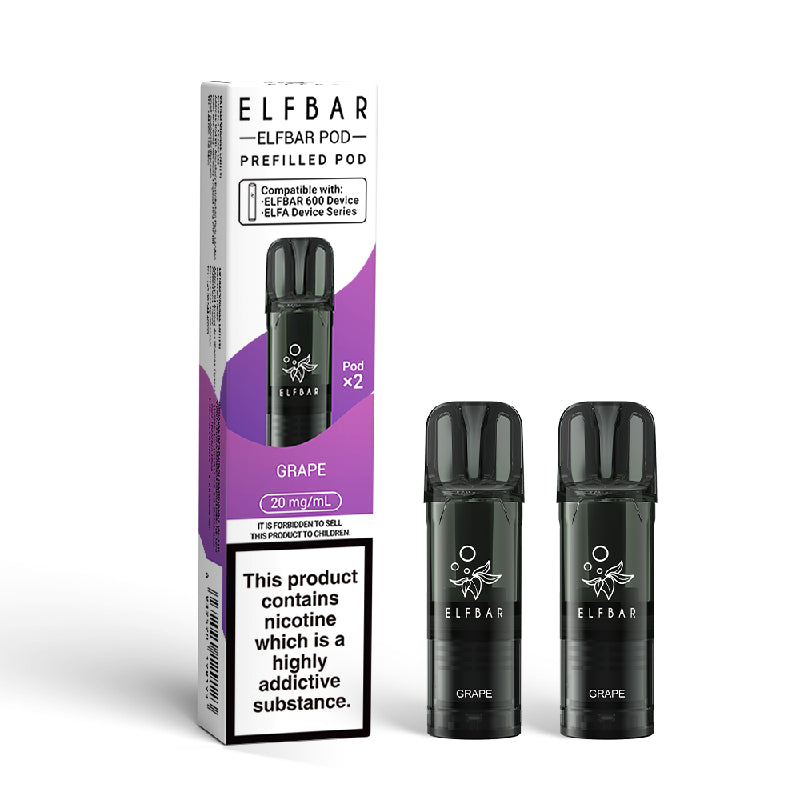 Elf Bar 600 Prefilled Vape Pods - Grape