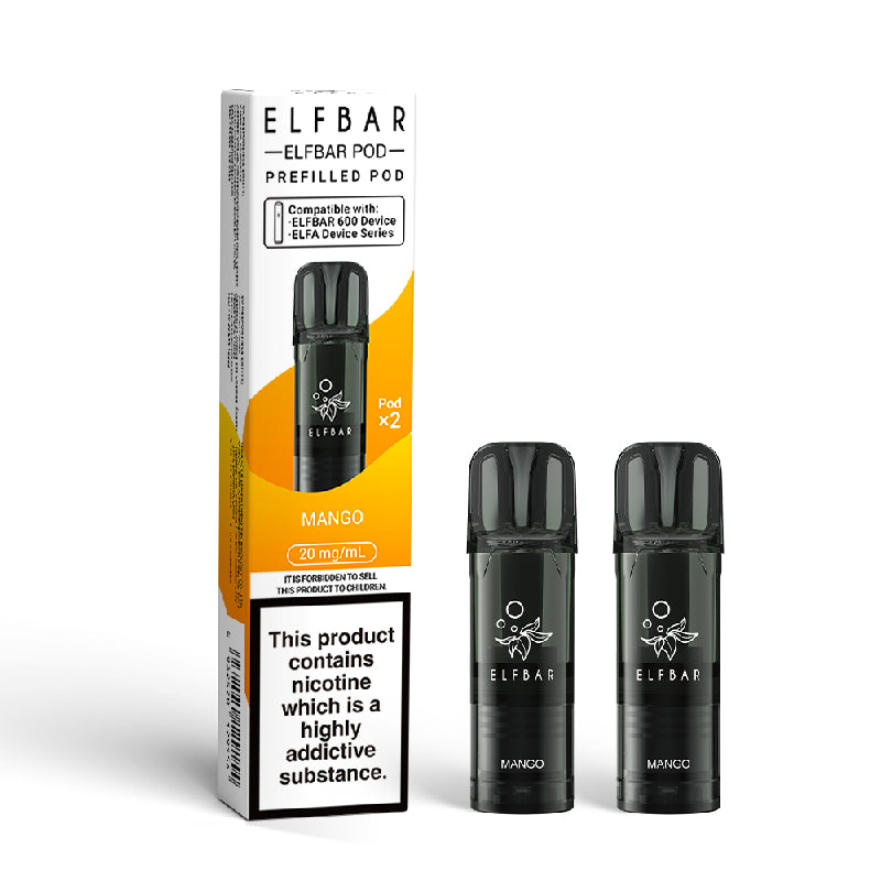Elf Bar 600 Prefilled Vape Pods - Mango