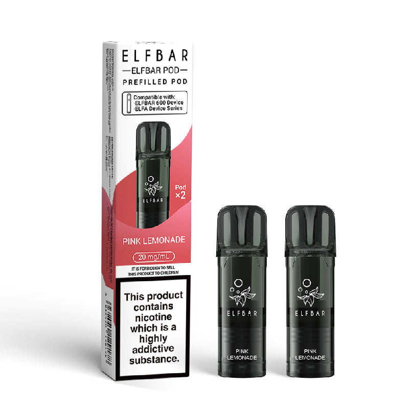 Elf Bar 600 Prefilled Vape Pods - Pink Lemonade