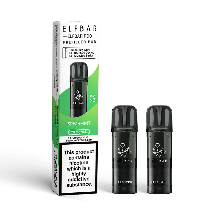 Elf Bar 600 Prefilled Vape Pods - Spearmint