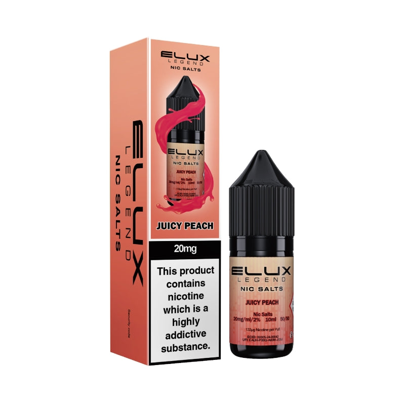 Elux Legend Nic Salts - Juicy Peach