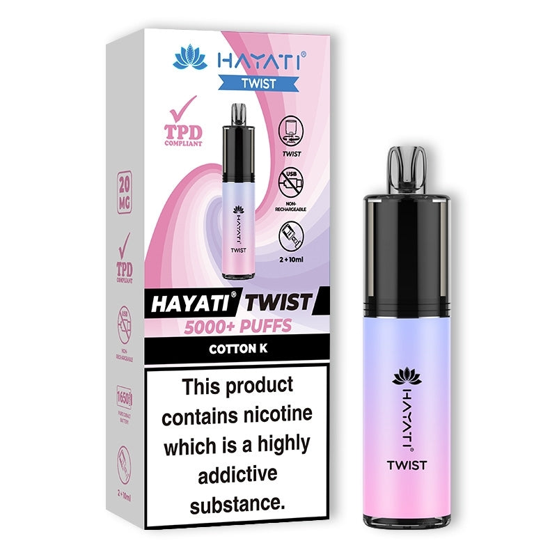 Hayati Twist 5000+ Disposable Vape - Cotton K