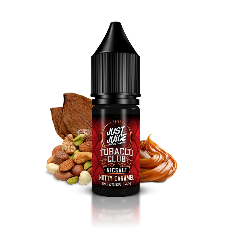 Just Juice TOBACCO CLUB 10ml Nic Salts - Nutty Caramel