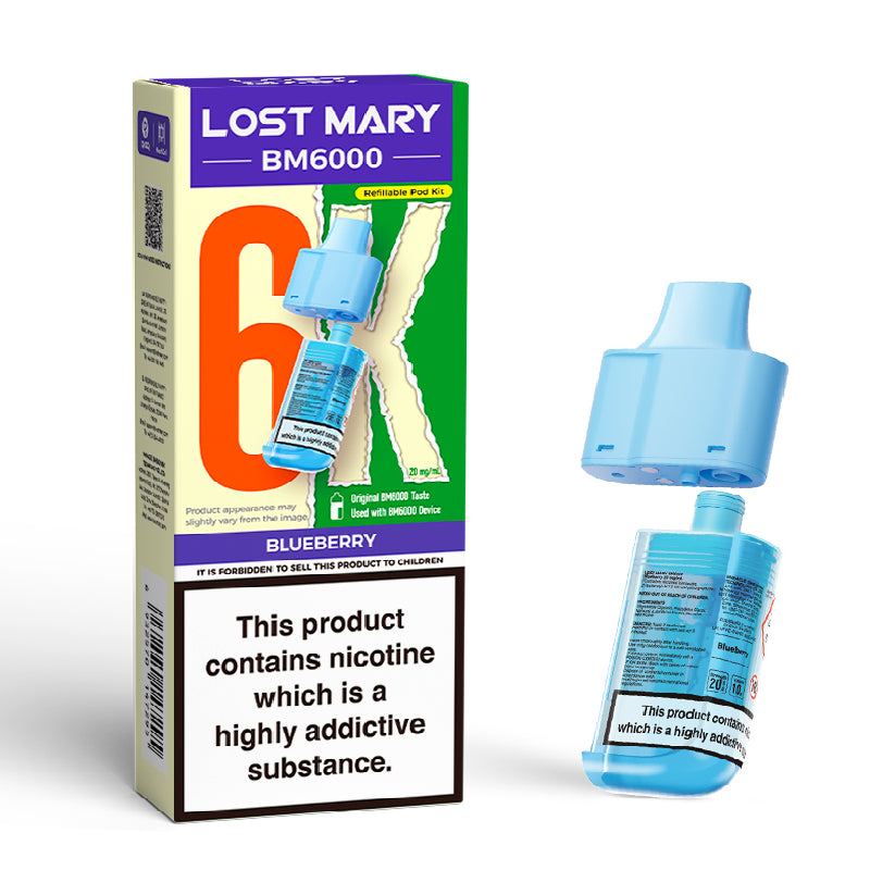 Lost Mary BM6000 Prefilled Vape Pods - Blueberry