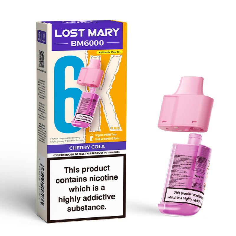 Lost Mary BM6000 Prefilled Vape Pods - Cherry Cola