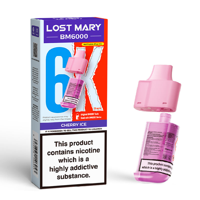 Lost Mary BM6000 Prefilled Vape Pods - Cherry Ice