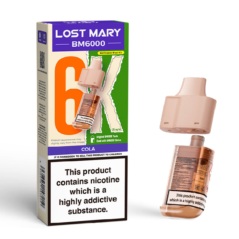 Lost Mary BM6000 Prefilled Vape Pods - Cola