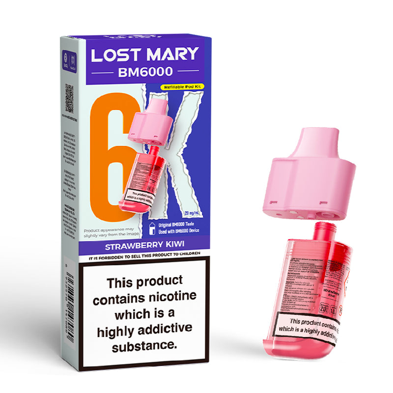 Lost Mary BM6000 Prefilled Vape Pods - Strawberry Kiwi