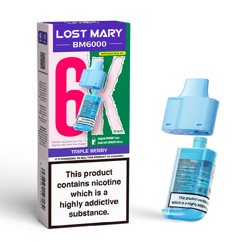 Lost Mary BM6000 Prefilled Vape Pods - Triple Berry