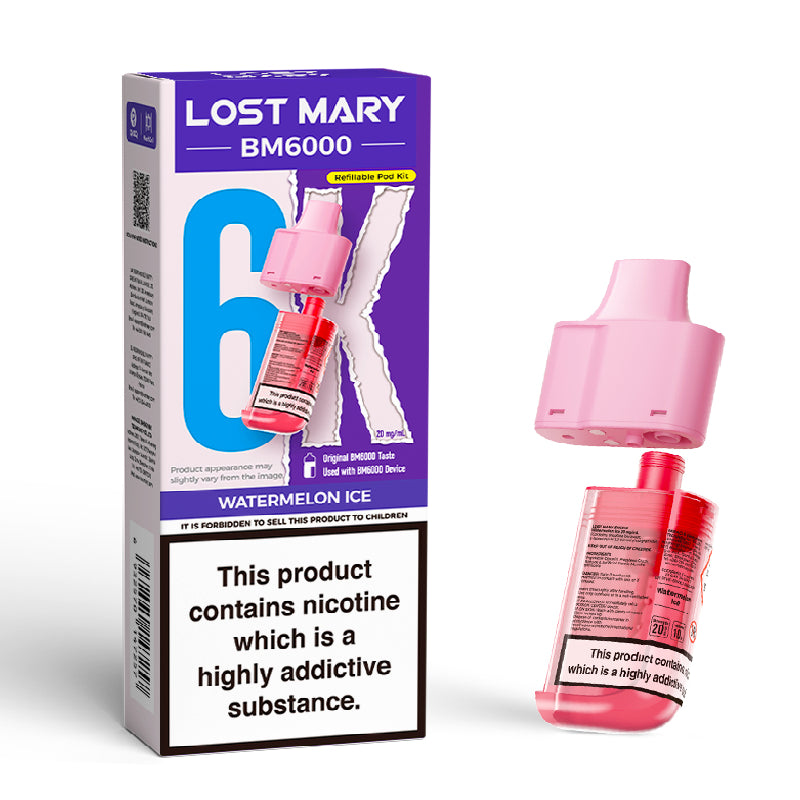 Lost Mary BM6000 Prefilled Vape Pods - Watermelon Ice