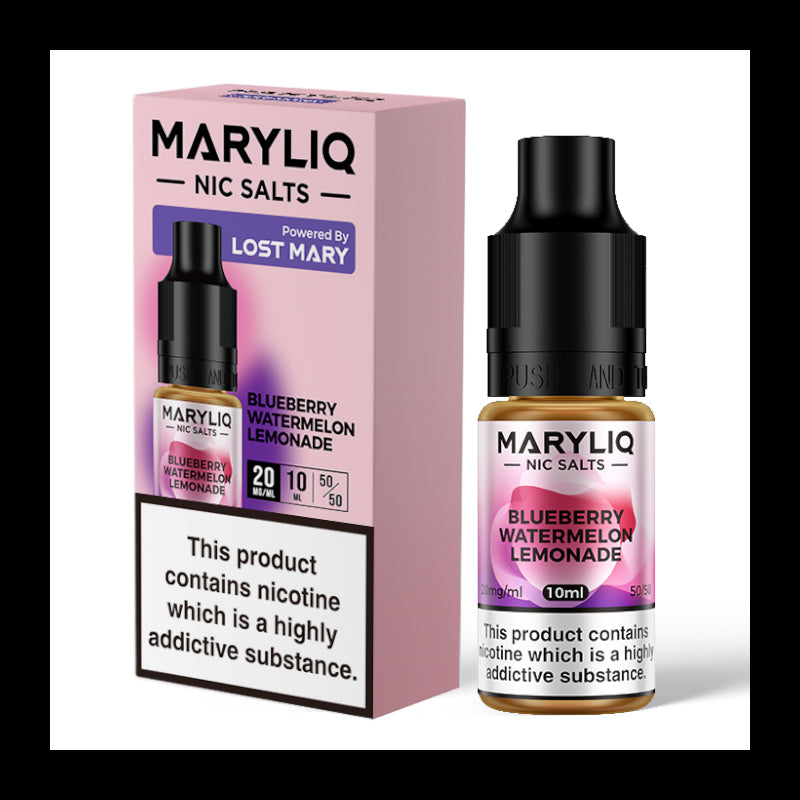 MaryLiq 10ml Nic Salts - Blueberry Watermelon Lemonade