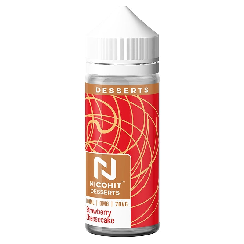 Nicohit DESSERTS 100ml Shortfill - Strawberry Cheesecake