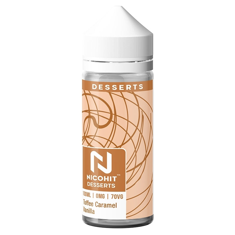 Nicohit DESSERTS 100ml Shortfill - Toffee Caramel Vanilla