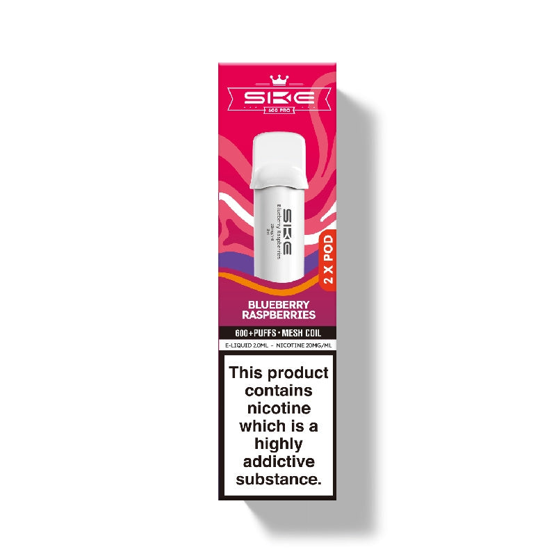 SKE Crystal Bar 600 Pro Prefilled Pods - Blueberry Raspberries x 2