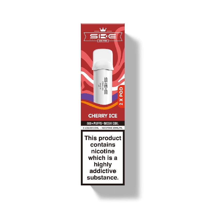 SKE Crystal Bar 600 Pro Prefilled Pods - Cherry Ice x 2