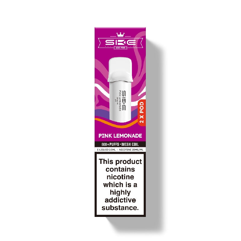 SKE Crystal Bar 600 Pro Prefilled Pods - Pink Lemonade x 2
