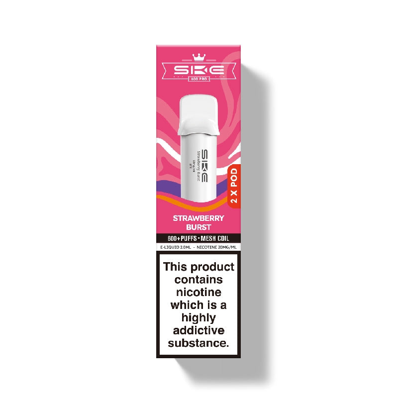 SKE Crystal Bar 600 Pro Prefilled Pods - Strawberry Burst x 2