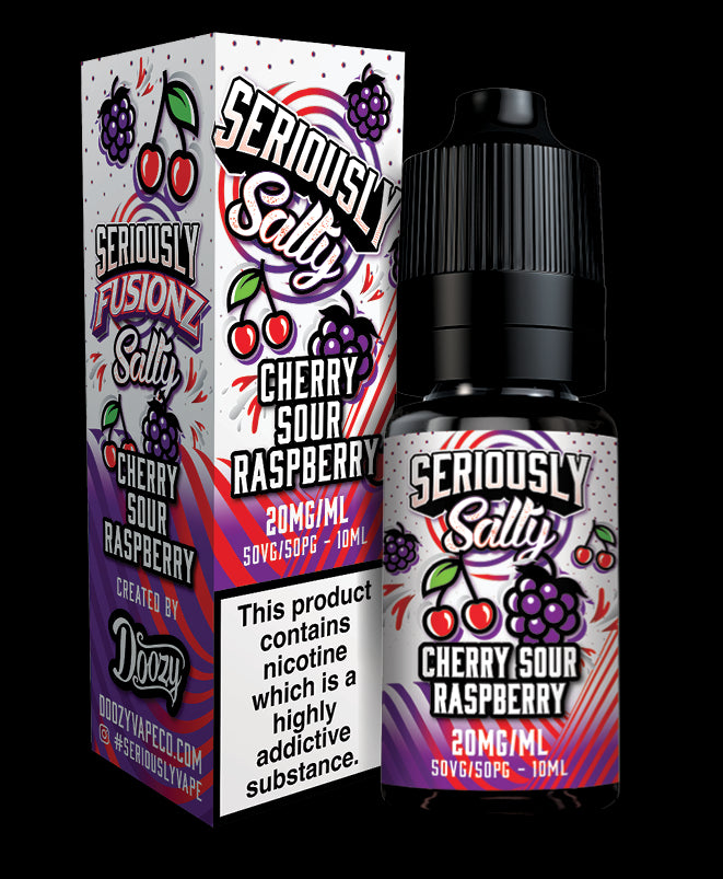 Seriously FUSIONZ 10ml Nic Salts - Cherry Sour Raspberry