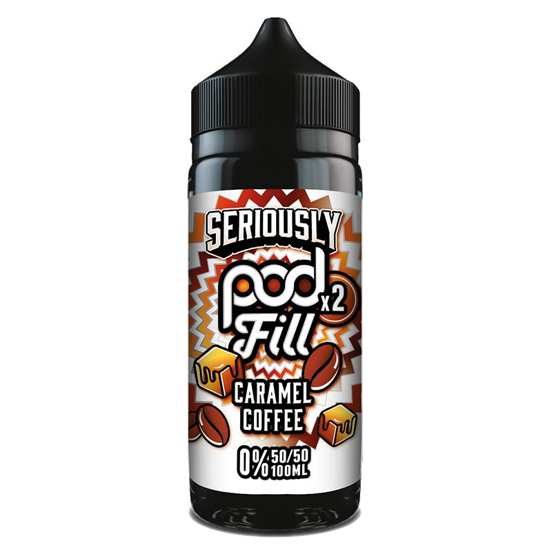 Seriously POD FILL 100ml Shortfill - Caramel Coffee - NEW