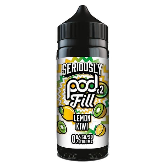 Seriously POD FILL 100ml Shortfill - Lemon Kiwi - NEW