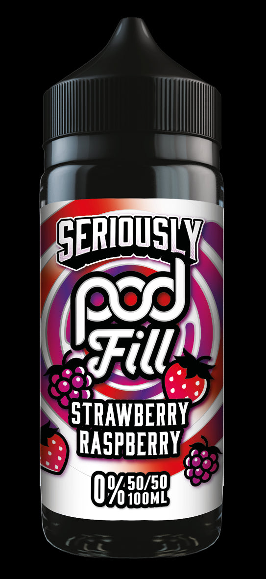 Seriously POD FILL 100ml Shortfill - Strawberry Raspberry