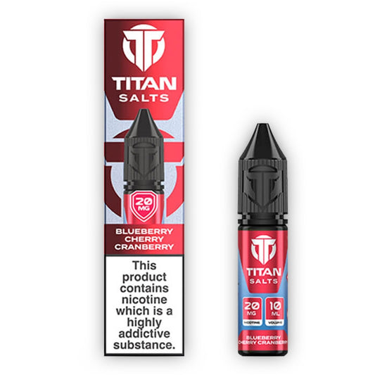 Titan Salts Nic Salt E-liquid - Blueberry Cherry Cranberry