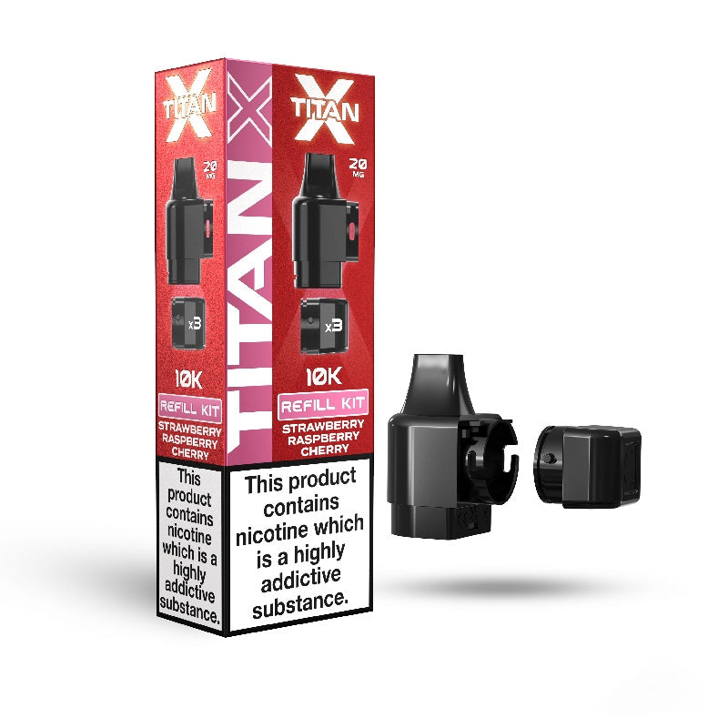 Titan X Prefilled Pods - Strawberry Raspberry Cherry