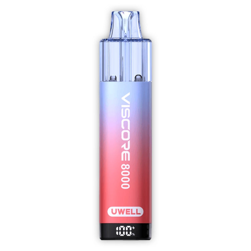 Uwell Viscore 8000 Prefilled Pod Vape Kit - Milky Strawberry