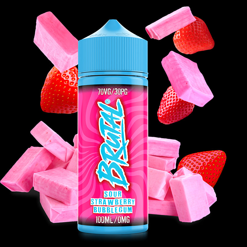 BRUTAL 100ml Shortfill - Sour Strawberry Bubblegum