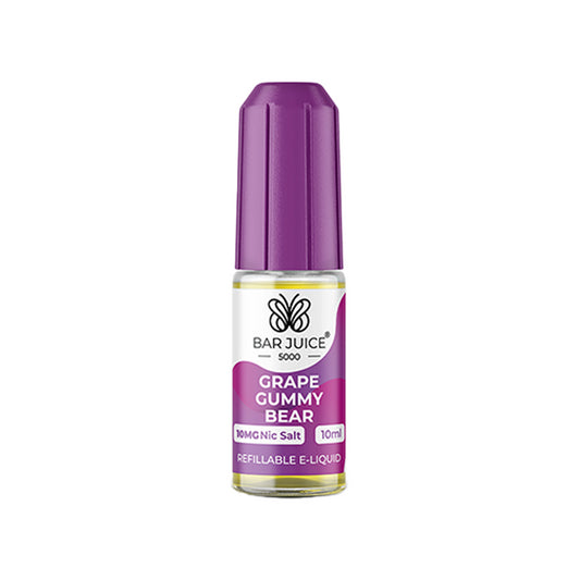 Bar Juice 5000 10ml Nic Salts - Grape Gummy Bear