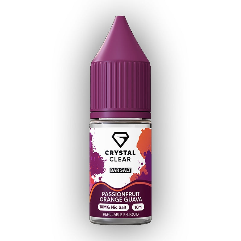 Crystal Clear Nic Salts - Passionfruit Orange Guava