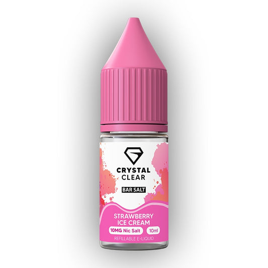 Crystal Clear Nic Salts - Strawberry Ice Cream