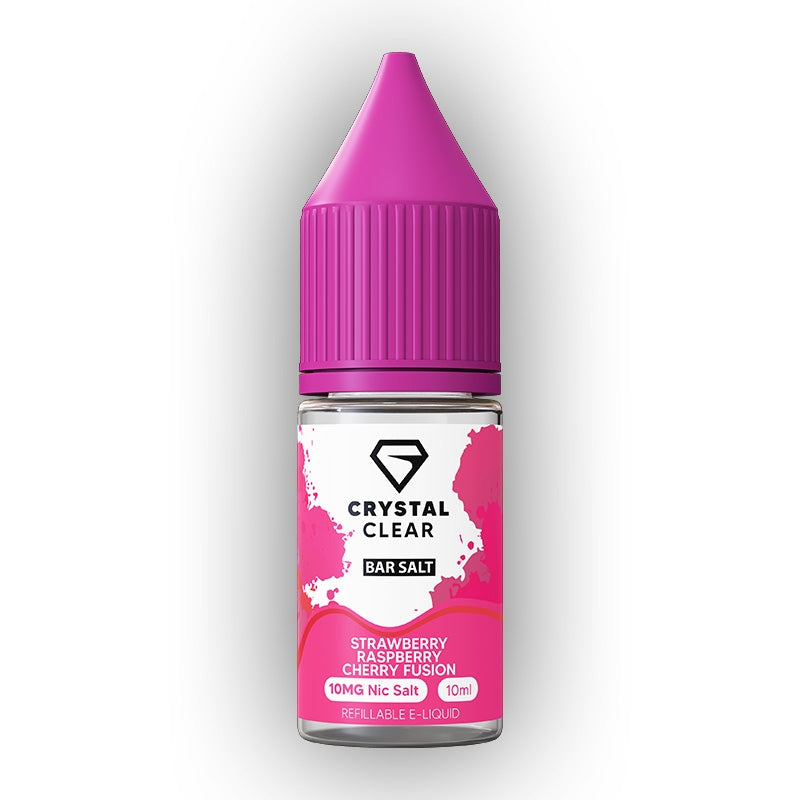Crystal Clear Nic Salts - Strawberry Raspberry Cherry Fusion