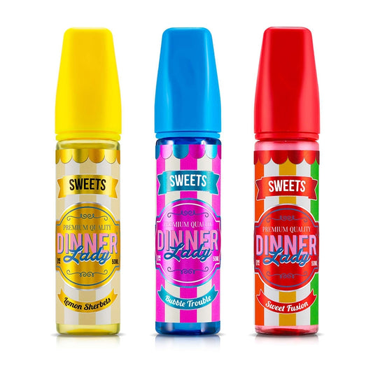 Dinner Lady Sweets Range 50ml Shortfill - Bubble Trouble
