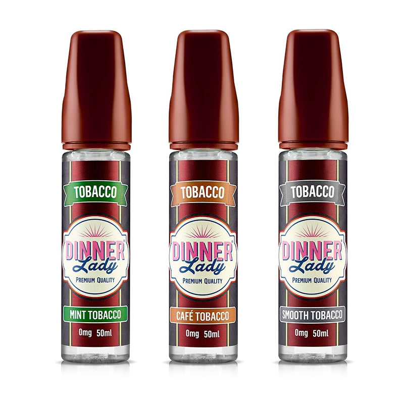 Dinner Lady Tobacco Range 50ml Shortfill - Mint Tobacco