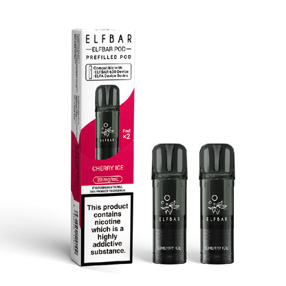 Elf Bar 600 Prefilled Vape Pods - Cherry Ice