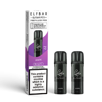 Elf Bar 600 Prefilled Vape Pods - Grape