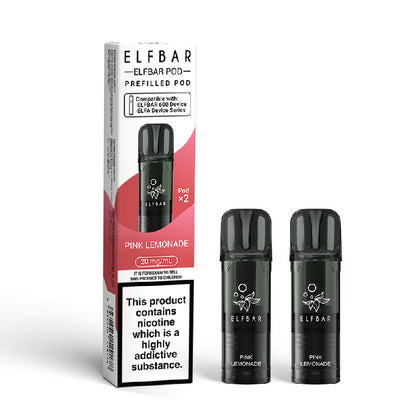 Elf Bar 600 Prefilled Vape Pods - Pink Lemonade