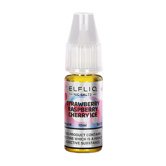Elf Bar ElfLiq 10ml Nic Salts - Strawberry Raspberry Cherry Ice