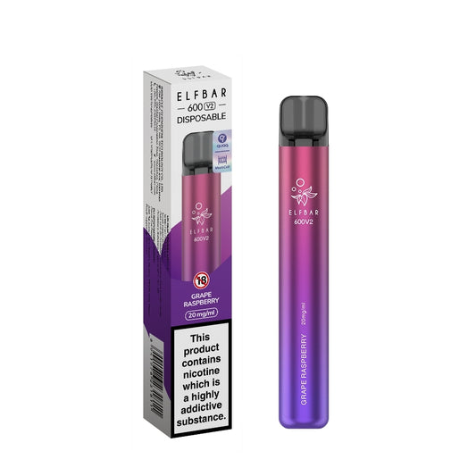 Elf Bar V2 Disposable Vape Pen - Grape Raspberry