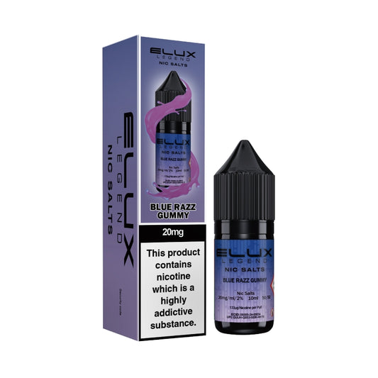 Elux Legend Nic Salts - Blue Razz Gummy