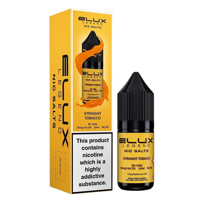 Elux Legend Nic Salts - Straight Tobacco