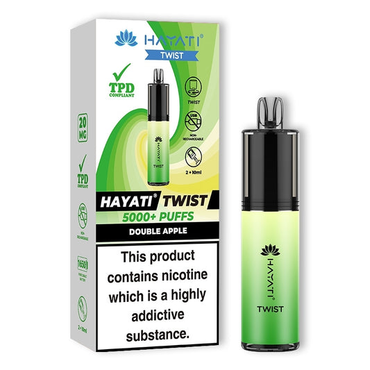 Hayati Twist 5000+ Disposable Vape - Double Apple