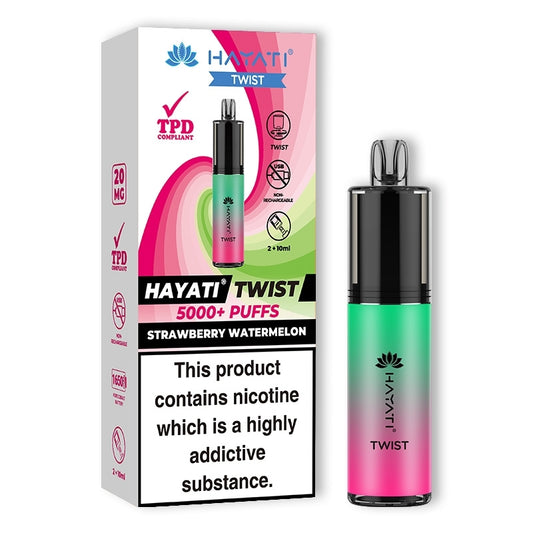 Hayati Twist 5000+ Disposable Vape - Strawberry Watermelon