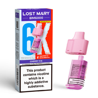 Lost Mary BM6000 Prefilled Vape Pods - Cherry Ice