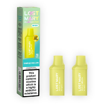 Lost Mary BM600 Prefilled Vape Pods - Triple Melon x 2